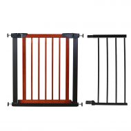 Fairy Baby Pet & Baby Gate Narrow Extra Wide for Stairs Metal and Wood Pressure Mounted Safety...