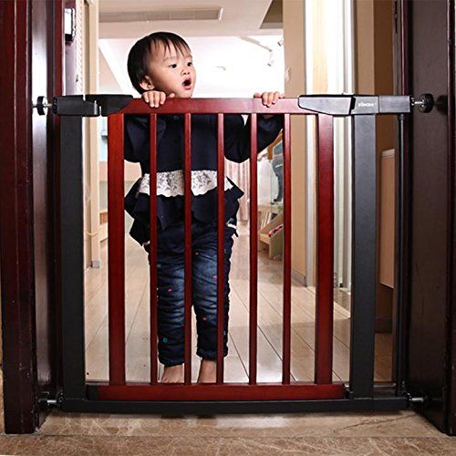  Fairy Baby Pet & Baby Gate Narrow Extra Wide for Stairs Metal and Wood Pressure Mounted Safety...