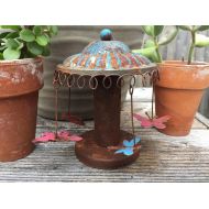 FairyBestWishes Fairy Garden | Miniature Swings Carnival Fair Ride | Rustic Metal with Painted Patina | Whimsical County Fair for Fairies & Gnomes