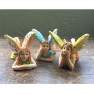 FairyBestWishes Fairy Garden | Dreaming Flying Fairies with Sparkle Wings | Resin Figurine Statues | Choose 1 from 3 Different Styles | So Sweet