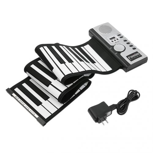  FairytaleMM 61 Keys Universal Flexible Roll Up Electronic Piano Soft Keyboard Piano