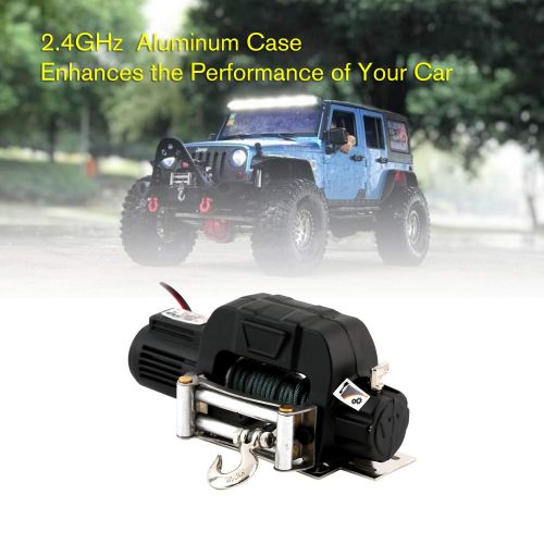  FairytaleMM Warn 9.5cti Winch with Wireless Remote Controller Receiver for 110 RC Crawler