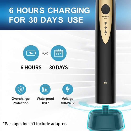  Fairywill Sonic Electric Toothbrush Rechargeable Magnetic Suspension Motor & USB Wireless Charging...