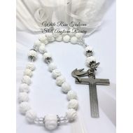 /FaithExpressions Tridacna Shell Prayer Beads, Lords Prayer Anglican Rosary