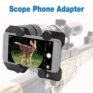 Faittoo Hunting Scope Cam Adapter Rifle Scope Phone Camera Mounting System Smart Shoot Scope Mount Adapter Spotting Holder for Air Gun Scope - Record Hunt Via Cell Phone (Aluminium