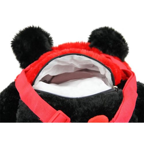  FakeFace Preschoolers 3D Animal Plush Doll Backpack Toddlers Toy Snack Shoulder Bag Gift