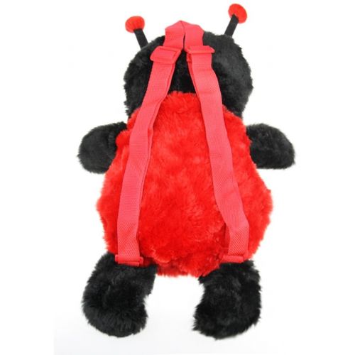  FakeFace Preschoolers 3D Animal Plush Doll Backpack Toddlers Toy Snack Shoulder Bag Gift