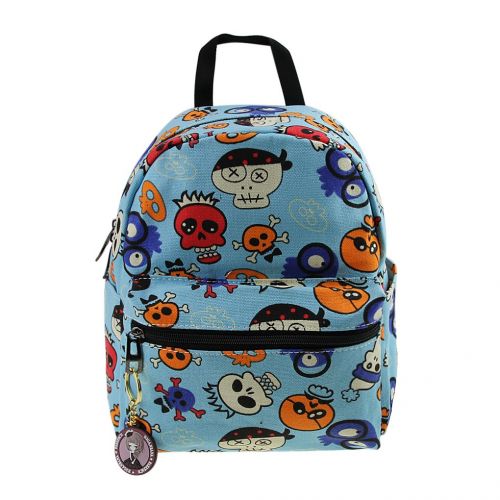  Fakeface Women Girls Kids Lightweight Canvas Backpack Purse School Bag Casual Daypack