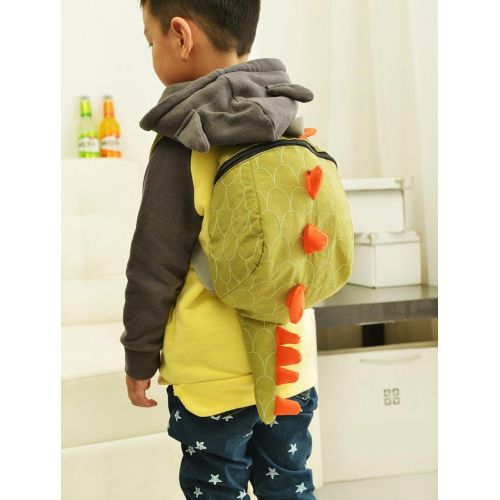  Fakeface Toddlers Mini Dinosaur Backpack Zipper Toy Snack Daypack Shoulder Bag Age 1-4