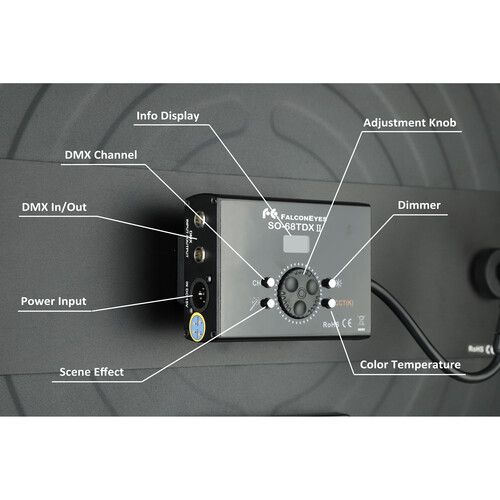  Falcon Eyes SO-68TDX II 2-LED Soft Light with Special Effects Kit