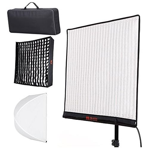  Falcon Eyes RX-24TDX 150W Bi-Color Flexible Square Rollable Cloth LED Fill-in Light (24TDX+24TDXSBHC+24TDXOB)