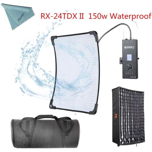  FalconEyes Falcon Eyes RX-24TDX 150W 3000-5600K Bi-Color LED Photo Light with RX-24TDXSBHC Honeycomb Grid Softbox and RC-3T Remote Control (RX-24TDX+RX-24TDXSBHC+RC-3T)