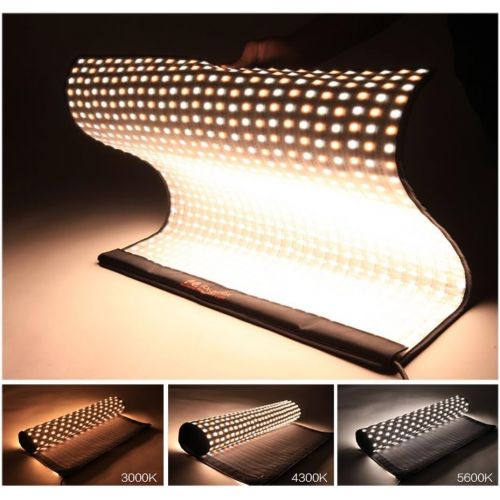 Falcon Eyes RX-24TDX 150W Portable Roll-flex Mat Photo Light Bi-Color LED Photo Light Flexible Waterproof LED Thickness Continuous Output Lighting For Shooting and Microfilming(Fal