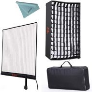 Falcon Eyes RX-24TDX 150W Roll-flex Photo Light 3000K-5600K Bi-Color LED Photo Light with Honeycomb Grid Softbox Flexible Continuous Output Lighting For Shooting (RX-24TDX+RX-24TDX