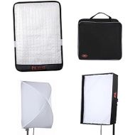 Falcon Eyes RX-12T Kit 280 Lights Lightweight Roll-Flex LED Light Waterproof Lamp with Softbox Diffuser (RX-12T with Diffuser)