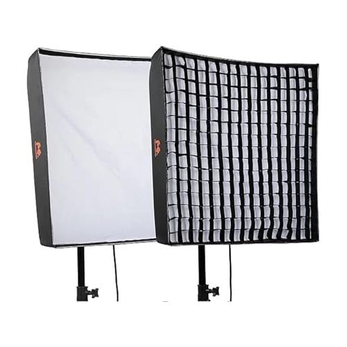  Falcon Eyes RX-24TDX 150W Roll-Flex Photo Light 3000K-5600K Bi-Color LED Photo Light with Honeycomb Grid Softbox Flexible Continuous Output Lighting for Shooting (RX-24TDX+RX-24TDXSBHC)