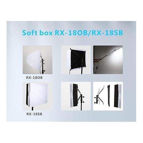  Falcon Eyes Soft Box Spread Soft Box Diffuser RX-18OB+Standard Softbox Diffuser RX-18SB for RX-18T,RX-18TD Video Light (RX-18OB+RX-18SB)