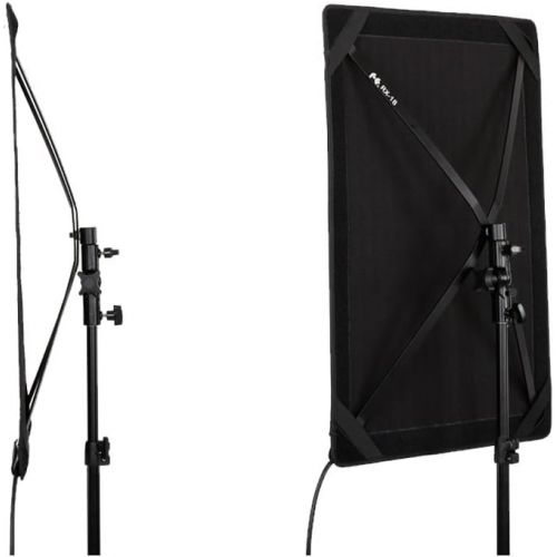  FalconEyes Falcon Eyes Bi-Color RX-18TD 3Kit Bi-Color Dimmable 3000K-5600K 100W Portable Flexible LED Photo Lightwith RX-18SBHC Honeycomb Grid Softbox and Light Stand (RX-18TD 3Kit with Stand