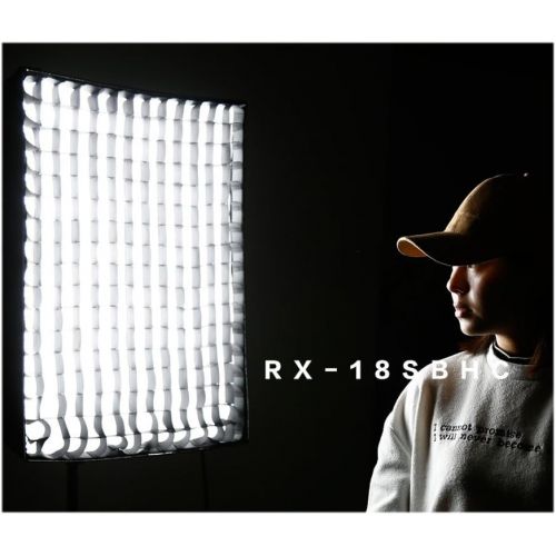  FalconEyes Falcon Eyes Bi-Color RX-18TD 3Kit Bi-Color Dimmable 3000K-5600K 100W Portable Flexible LED Photo Lightwith RX-18SBHC Honeycomb Grid Softbox and Light Stand (RX-18TD 3Kit with Stand