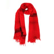 Faliero Sarti Paulo red wool blend scarf