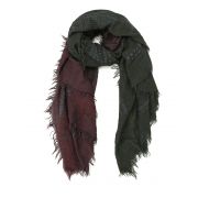 Faliero Sarti Plus burgundy and dark green scarf