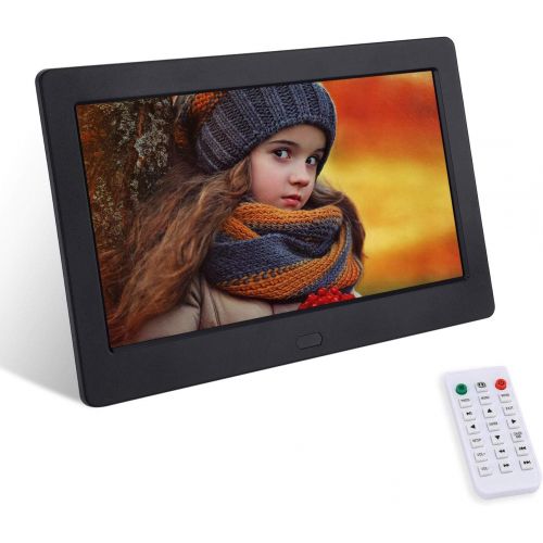  [아마존베스트]Digital Picture Frame 7 Inch 1024x600 (16:9) IPS Widescreen Display,FamBrow Smart Electronic Digital Photo Frame Auto On/Off Timer,Support 1080P Video,Stereo,MP3,Calendar,Remote Co