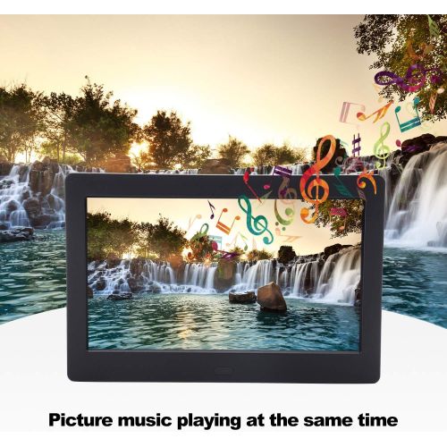  [아마존베스트]Digital Picture Frame 7 Inch 1024x600 (16:9) IPS Widescreen Display,FamBrow Smart Electronic Digital Photo Frame Auto On/Off Timer,Support 1080P Video,Stereo,MP3,Calendar,Remote Co