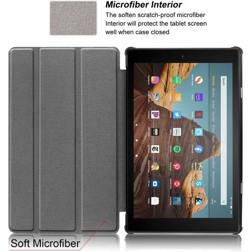  [아마존베스트]Famavala Shell Case Cover Compatible with 10.1 All-New Amazon Fire HD 10 Tablet [7th / 9th Generation, 2017/2019 Release] (BeLucky)