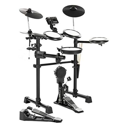  [아마존베스트]Fame DD-Lite Pro E-Drum Set (8 Piece Electronic Drum Set for Beginners - Mesh Heads, Real Bass Drum Pedal, 144 Sounds & 12 Kits)