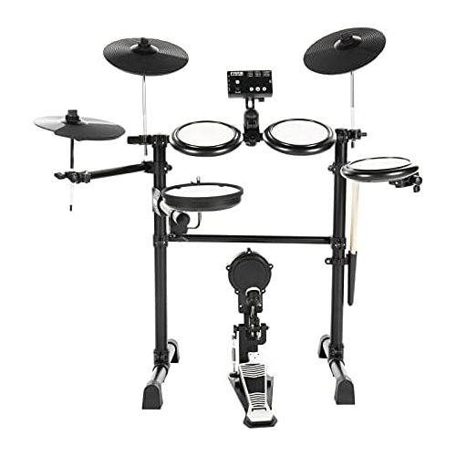 [아마존베스트]Fame DD-Lite Pro E-Drum Set (8 Piece Electronic Drum Set for Beginners - Mesh Heads, Real Bass Drum Pedal, 144 Sounds & 12 Kits)