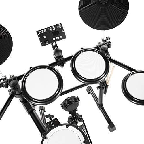  [아마존베스트]Fame DD-Lite Pro E-Drum Set (8 Piece Electronic Drum Set for Beginners - Mesh Heads, Real Bass Drum Pedal, 144 Sounds & 12 Kits)