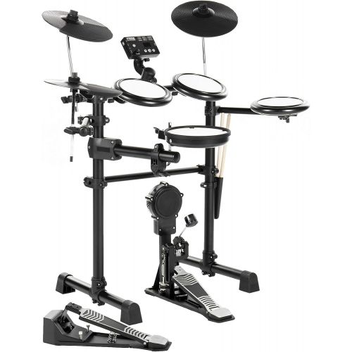  [아마존베스트]Fame DD-Lite Pro E-Drum Set (8 Piece Electronic Drum Set for Beginners - Mesh Heads, Real Bass Drum Pedal, 144 Sounds & 12 Kits)