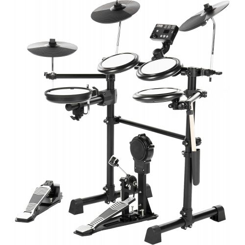  [아마존베스트]Fame DD-Lite Pro E-Drum Set (8 Piece Electronic Drum Set for Beginners - Mesh Heads, Real Bass Drum Pedal, 144 Sounds & 12 Kits)