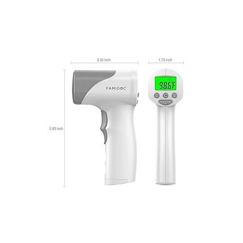  Medical Grade Heavy Duty Touchless Infrared Forehead Thermometer, for Adults & Baby Thermometer Gun, Instant Results