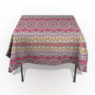 Family Decor 60 x 104 Inch Rectangle Tablecloth - Boho Mandala Rectangular Polyester Table Cloth Table Covers Linen Decor - Great for Kitchen Table, Parties, Holiday Dinner, Wedding & More