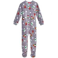 Family Pajamas Unisex Kids 1-Pc Happy Gnomes Footed Pajamas
