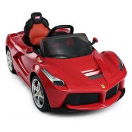 RC Cars Red LaFerrari RC Kids Electric Ride-On Car Lights and Sound
