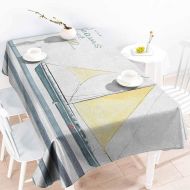 Familytaste familytaste Nautical,Table Cloth for Outdoor Picnic Let Your Dreams Set Sail Quote Stripes Yacht Interior Navigation Theme 60x 120 Tablecloths