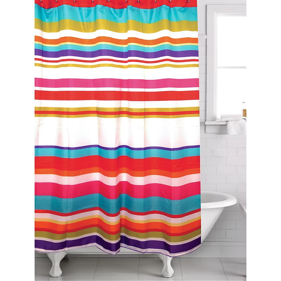 Famous Home Candy Stripe Shower Curtain