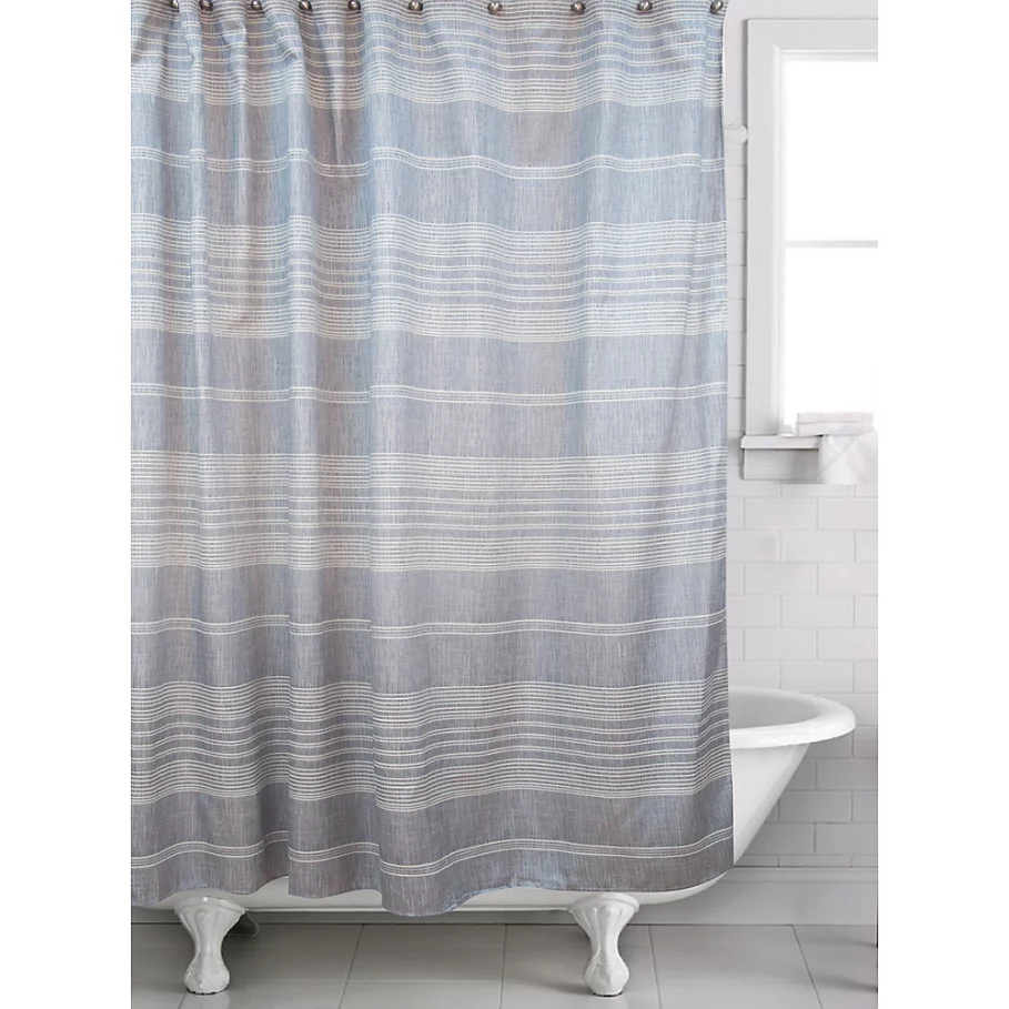Famous Home Liam Shower Curtain in Blue