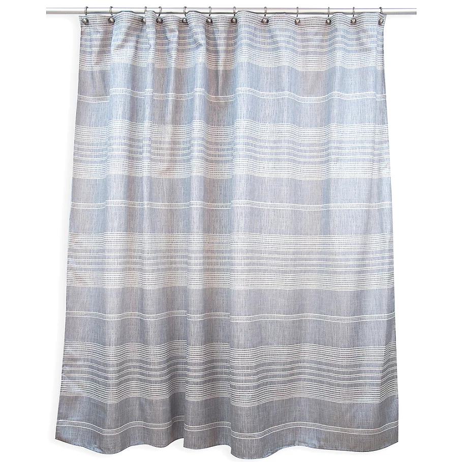  Famous Home Liam Shower Curtain in Blue