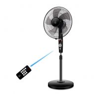 Fan FAN LYFS Standing Pedestal Oscillating Rotating Adjustable Telescopic Stand 4 Speed Setting with Remote Control & Timer Low Noise Energy Efficient Ideal for Home Or Office