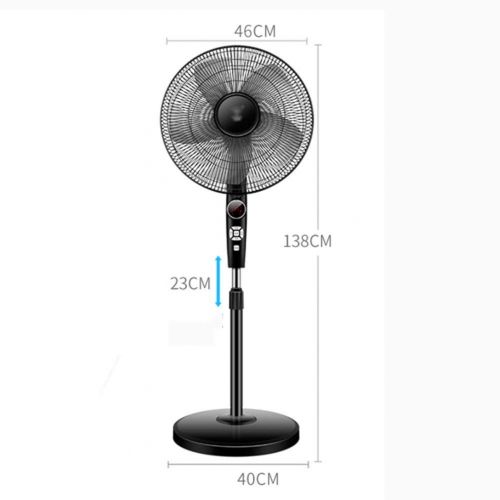  Fan FAN LYFS Standing Pedestal Oscillating Rotating Adjustable Telescopic Stand 4 Speed Setting with Remote Control & Timer Low Noise Energy Efficient Ideal for Home Or Office