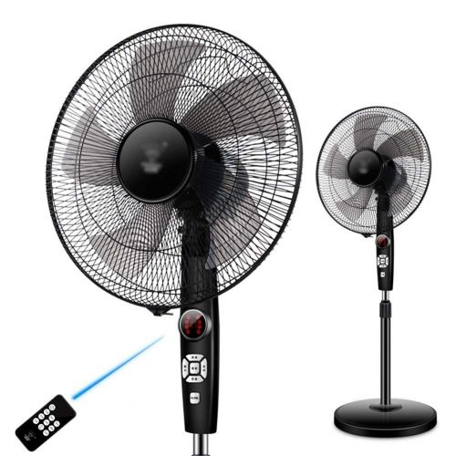  Fan FAN LYFS Standing Pedestal Oscillating Rotating Adjustable Telescopic Stand 4 Speed Setting with Remote Control & Timer Low Noise Energy Efficient Ideal for Home Or Office