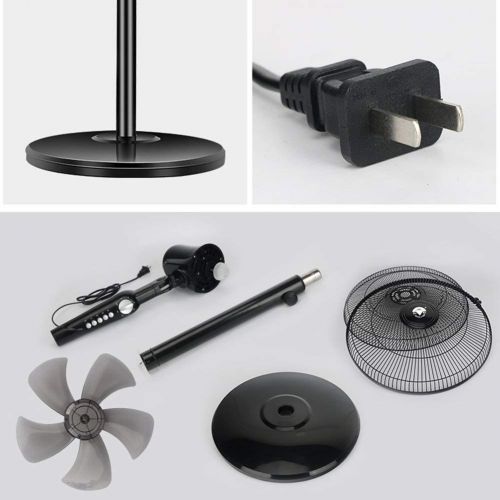  Fan FAN LYFS Standing Pedestal Air Circulator 16-Inch 3-Speed Adjustable Telescopic with Remote Control &Timer Low Noise Ideal for Home Or Office