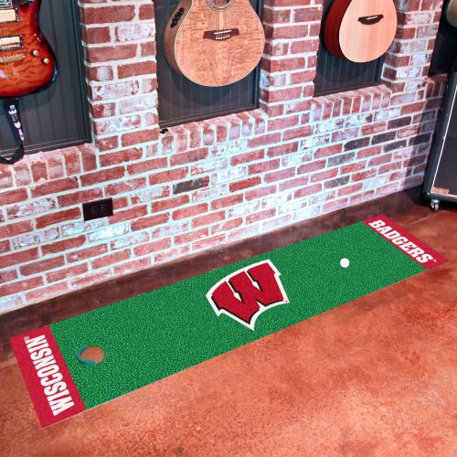  FanMats University of Wisconsin Putting Green Mat