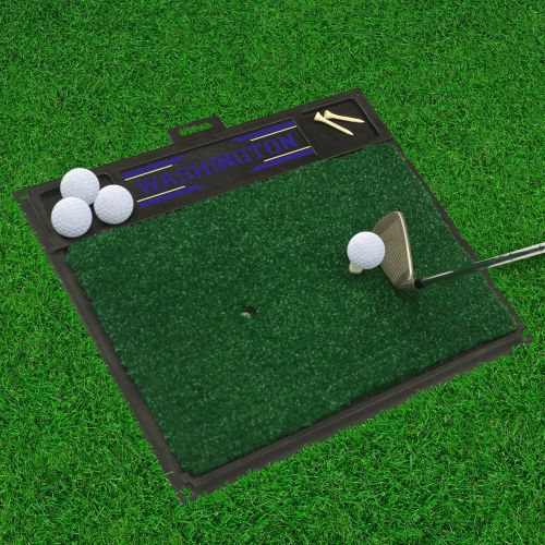  Fan Mats Washington Huskies 20 x 17 Golf Driving Range Mat - Green