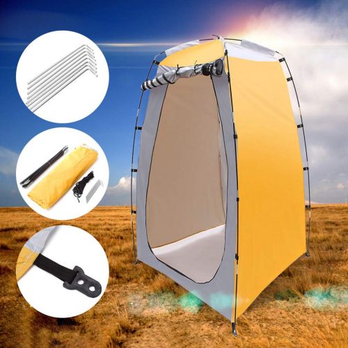  Fan-Ling Portable Pop-up Tent,Privacy Shelter, Bathing Toilet Changing Tent, Outdoor for Camping Shower Fishing Bathing Toilet Beach Park- with Carrying Bag,Water Resistant Polyest