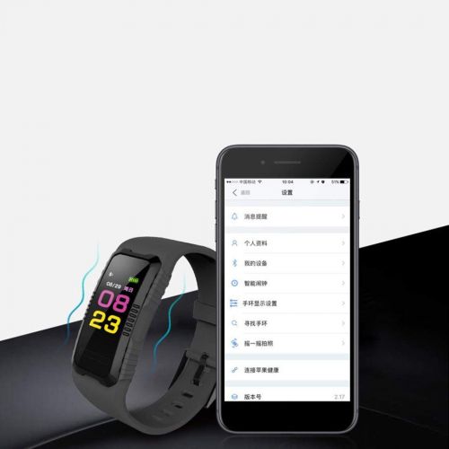  Fanala Unisex Waterproof Digital Display Buckle Closure Smart Bracelet Health Wristband Fitness Trackers