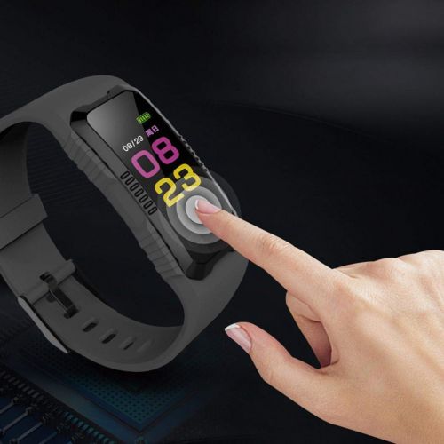  Fanala Unisex Waterproof Digital Display Buckle Closure Smart Bracelet Health Wristband Fitness Trackers